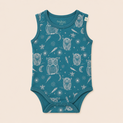 SLEEVELESS ONESIE- HOOT HOOT OWL - ITSYBOO