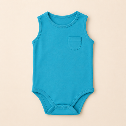 SLEEVELESS ONESIE- SNOW FOAM - ITSYBOO