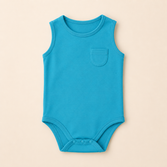 SLEEVELESS ONESIE- SNOW FOAM - ITSYBOO