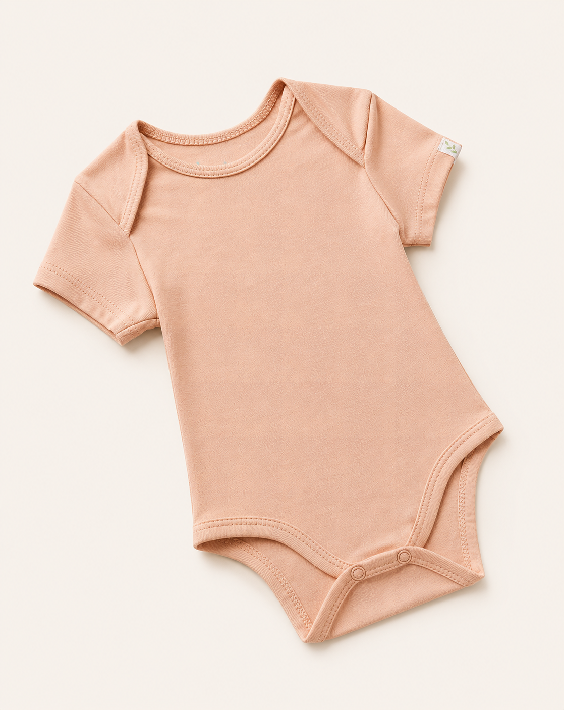 Coral Organic Cotton Half Sleeve Onesie for Babies