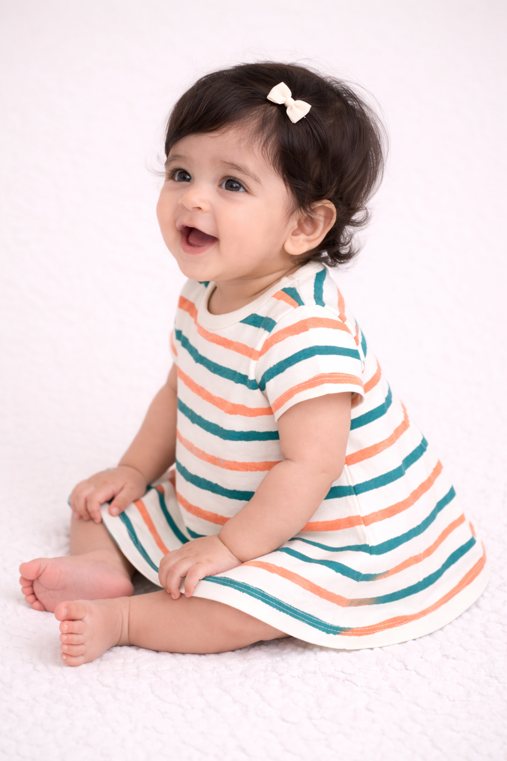 Organic Cotton Baby Dress Stripe - ITSYBOO