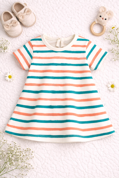 Organic Cotton Baby Dress Stripe - ITSYBOO