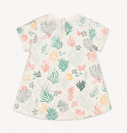Organic Cotton Baby Dress Reef Print