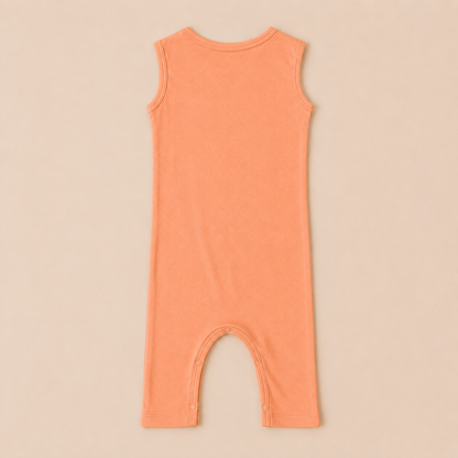 SLEEVELESS ROMPER- CORAL BLUSH - ITSYBOO