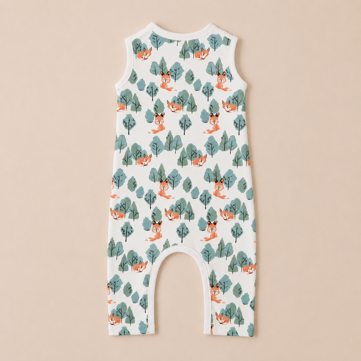 SLEEVELESS ROMPER- CRAFTY FOX - ITSYBOO