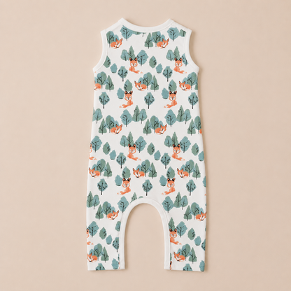 SLEEVELESS ROMPER- CRAFTY FOX - ITSYBOO