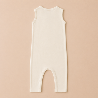 SLEEVELESS ROMPER- CHALK WHITE - ITSYBOO