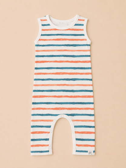 SLEEVELESS ROMPER- STRIPE HYPE - ITSYBOO