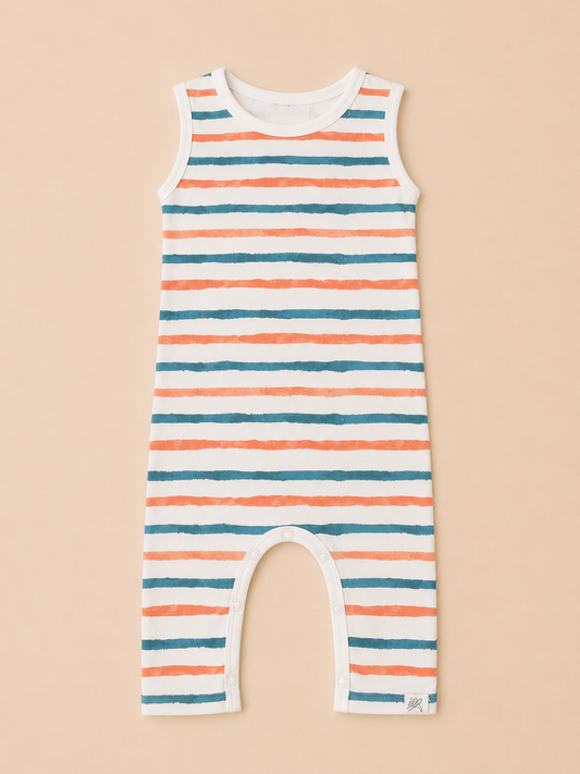 SLEEVELESS ROMPER- STRIPE HYPE - ITSYBOO