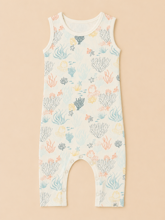 SLEEVELESS ROMPER- UNDER WATER WORLD - ITSYBOO