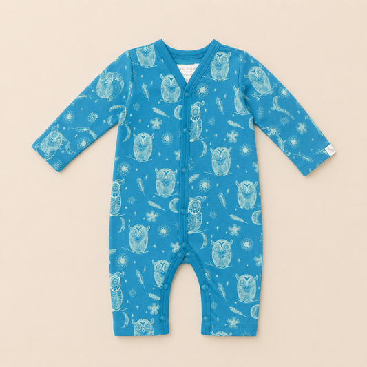 FULL SLEEVE ROMPER- HOOT HOOT OWL - ITSYBOO