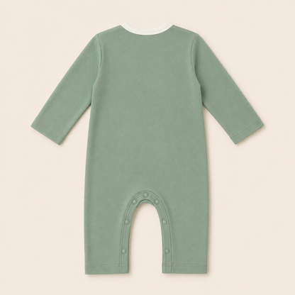 FULL SLEEVE ROMPER- SAGE GREEN - ITSYBOO