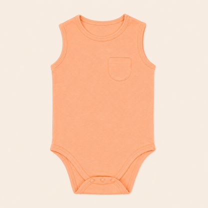 SLEEVELESS ONESIE- CORAL BLUSH - ITSYBOO