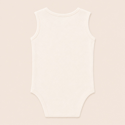 SLEEVELESS ONESIE- CHALK WHITE - ITSYBOO
