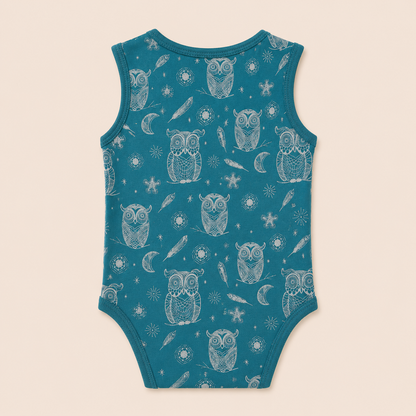SLEEVELESS ONESIE- HOOT HOOT OWL - ITSYBOO