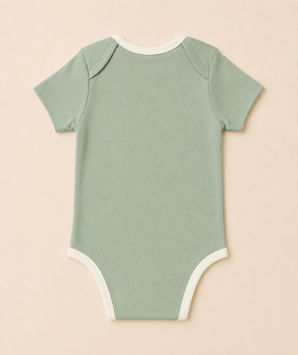 Green Organic Cotton Half Sleeve Onesie for Babies