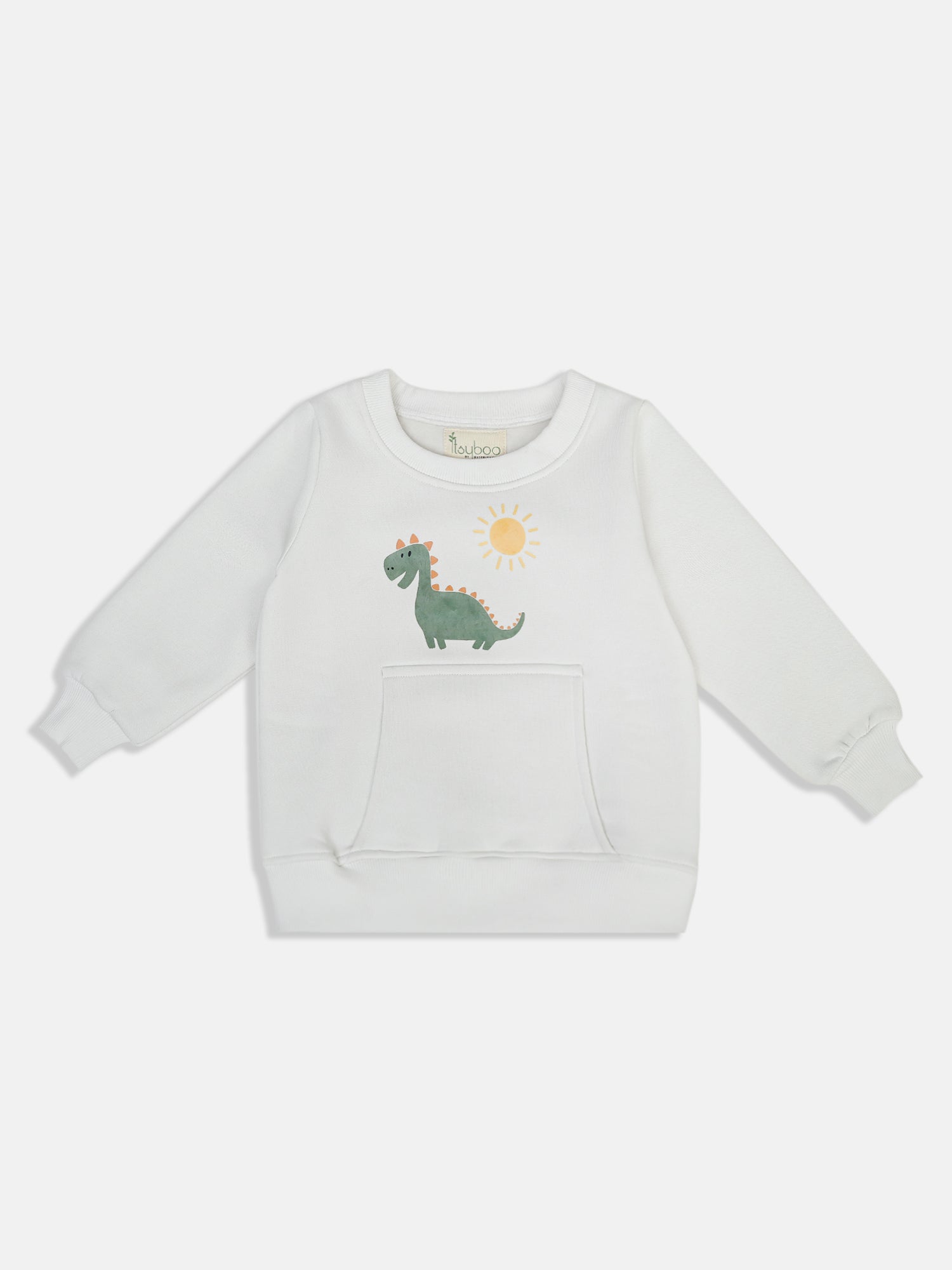 Boys’ Winter Sweatshirt & Bottom Set – Dinosaur & Sun Print - ITSYBOO
