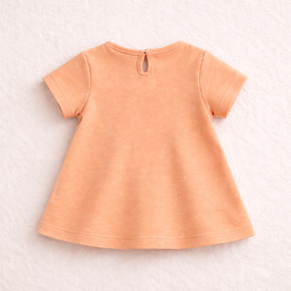 Organic Cotton Baby Dress Peach - ITSYBOO