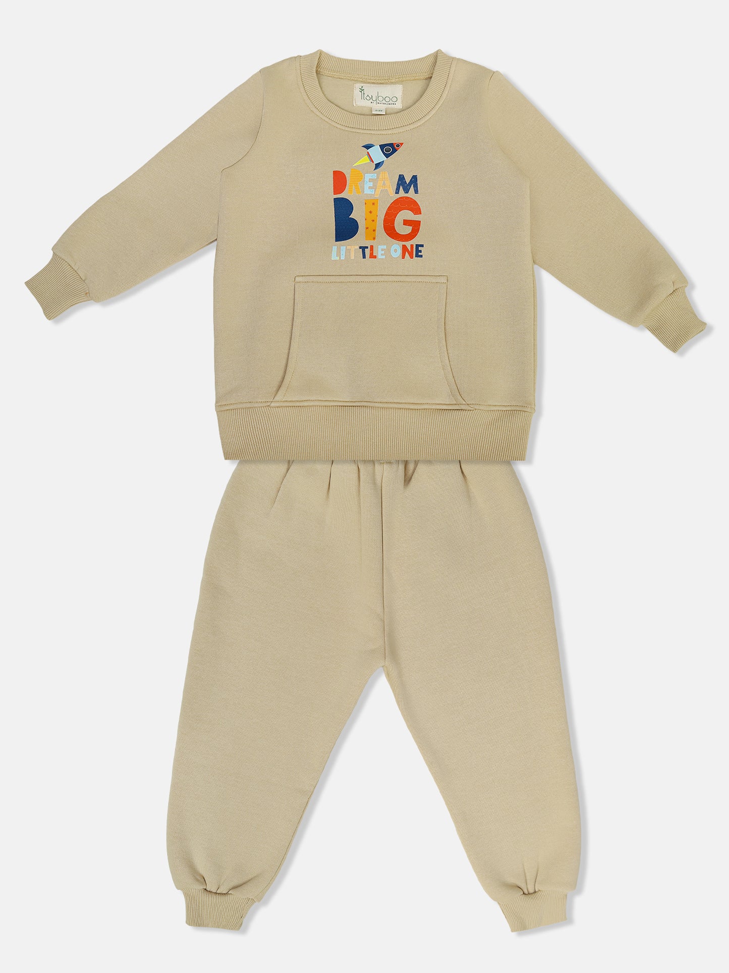 Boys’ Winter Sweatshirt & Bottom Set – Rocket Dream Print - ITSYBOO