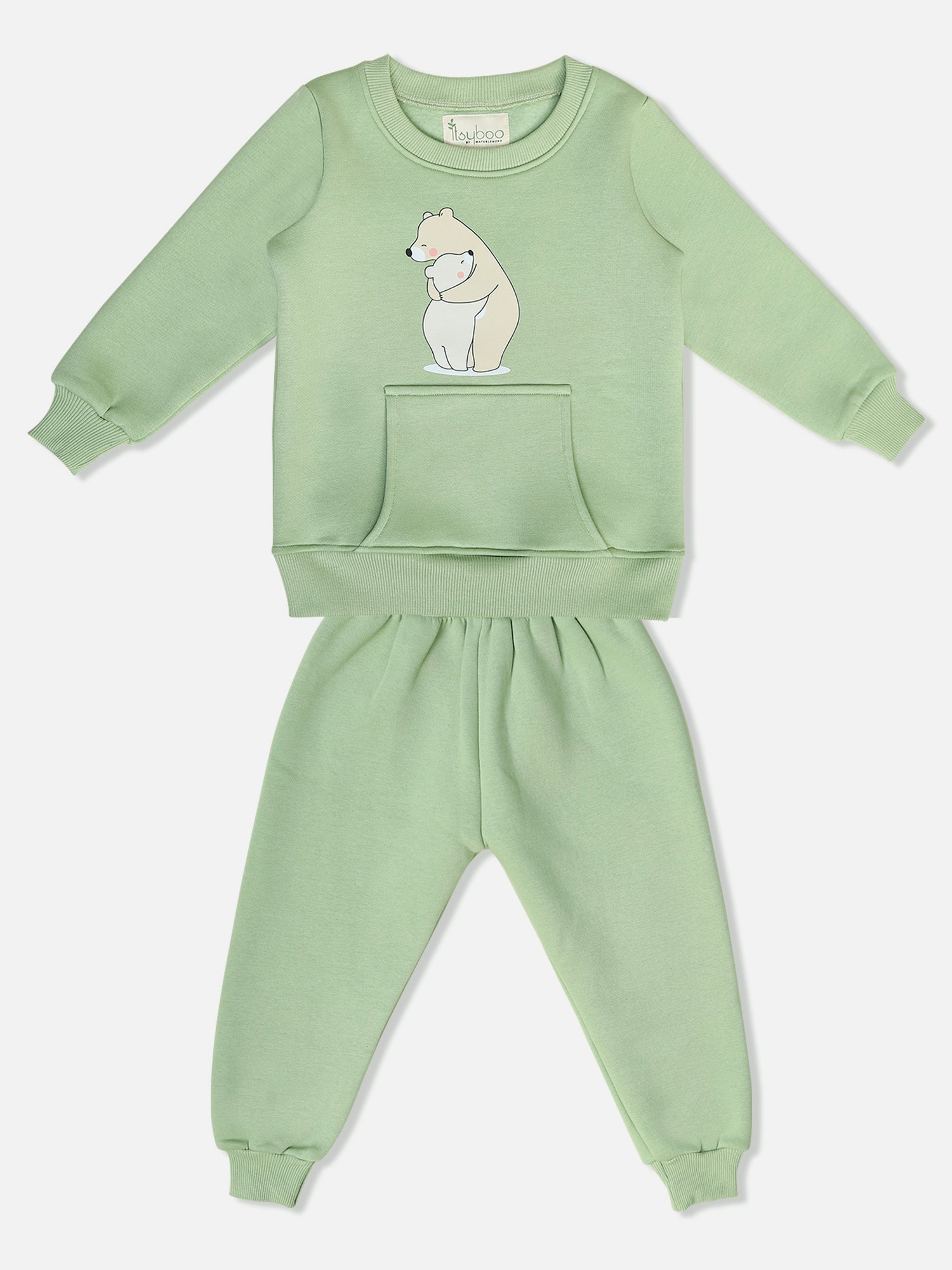 Boys’ Winter Sweatshirt & Bottom Set – Polar Bear Print - ITSYBOO