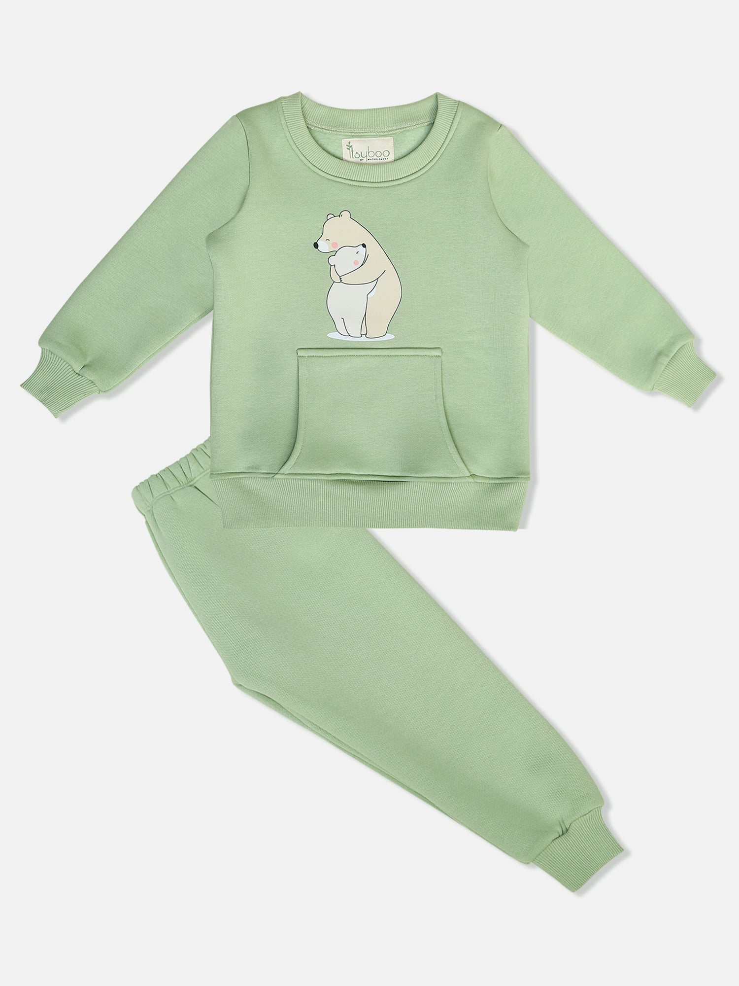 Boys’ Winter Sweatshirt & Bottom Set – Polar Bear Print - ITSYBOO