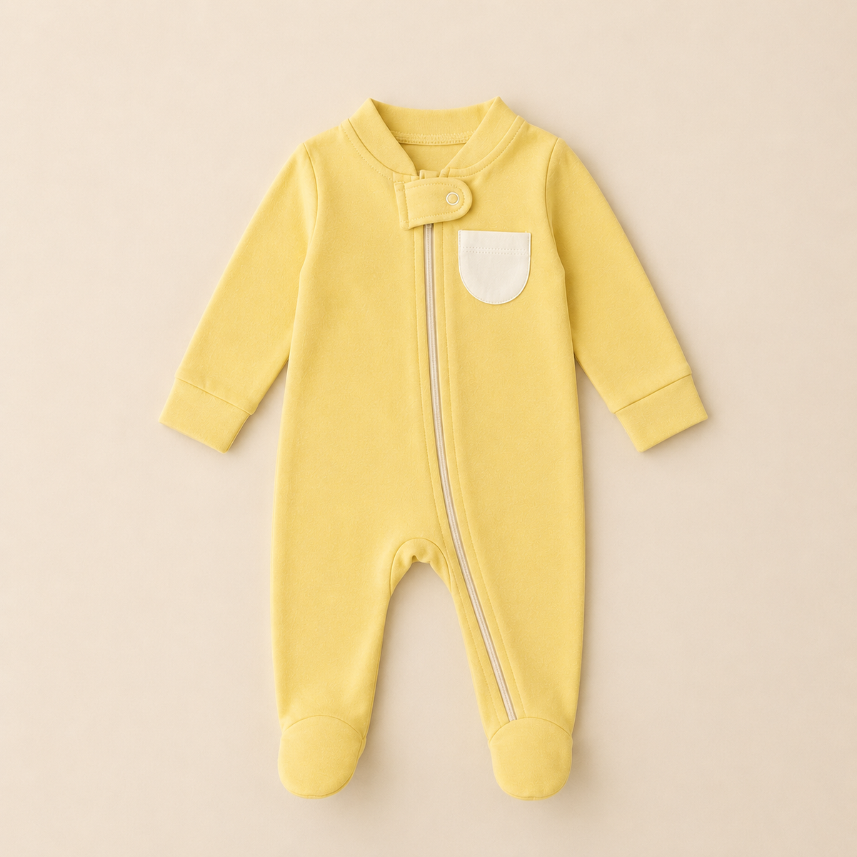 Organic Cotton Baby Footsie - Solids