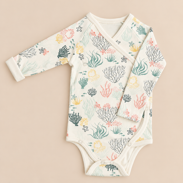 Reef Print Full Sleeve Baby Kimono
