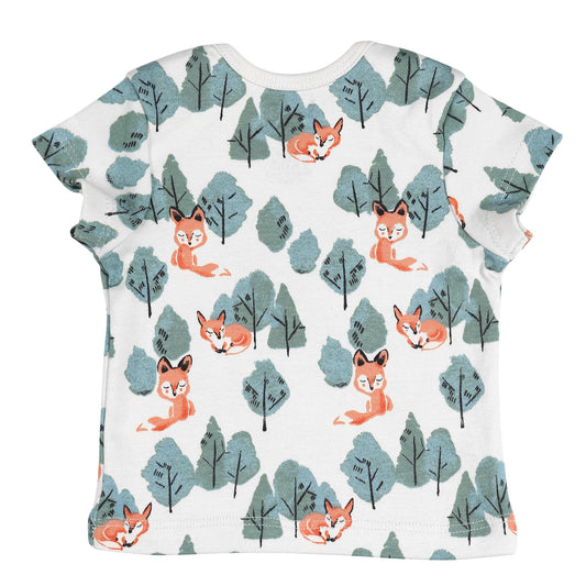 HALF SLEEVE TSHIRT- CRAFTY FOX - ITSYBOO