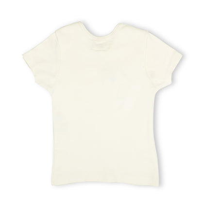 HALF SLEEVE TSHIRT- CHALK WHITE - ITSYBOO