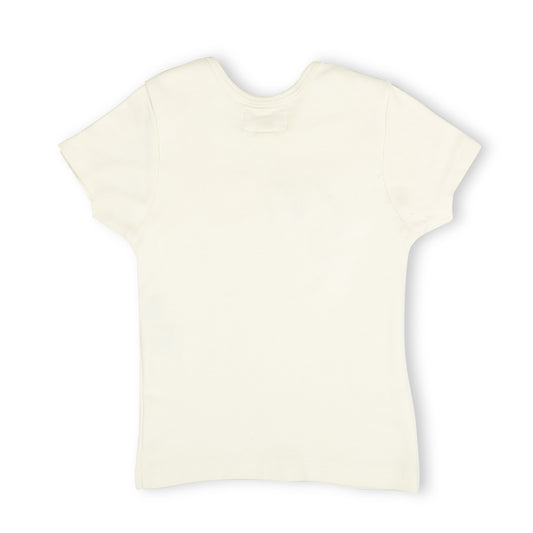 HALF SLEEVE TSHIRT- CHALK WHITE - ITSYBOO
