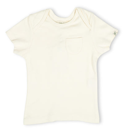 HALF SLEEVE TSHIRT- CHALK WHITE - ITSYBOO