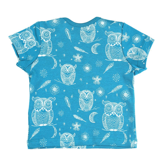 HALF SLEEVE TSHIRT- HOOT HOOT OWL - ITSYBOO