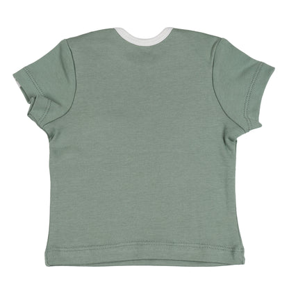 HALF SLEEVE TSHIRT- SAGE GREEN - ITSYBOO
