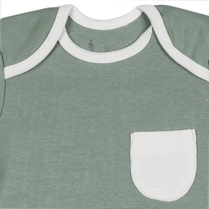 HALF SLEEVE TSHIRT- SAGE GREEN - ITSYBOO