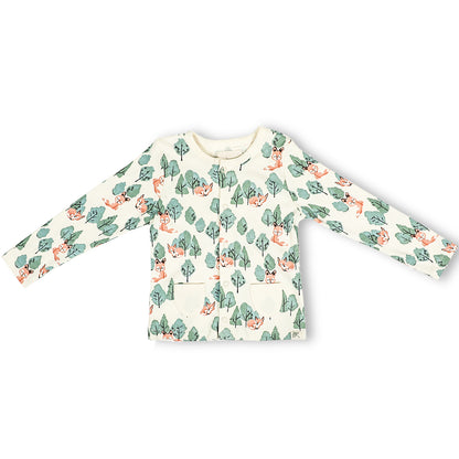 BUTTON DOWN TSHIRT- CRAFTY FOX - ITSYBOO