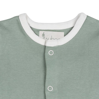 BUTTON DOWN TSHIRT- SAGE GREEN - ITSYBOO