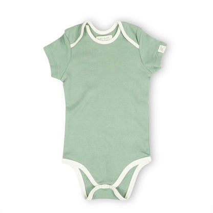 HALF SLEEVE ONESIE- SAGE GREEN - ITSYBOO
