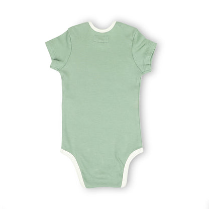HALF SLEEVE ONESIE- SAGE GREEN - ITSYBOO