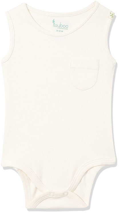 SLEEVELESS ONESIE- CHALK WHITE - ITSYBOO