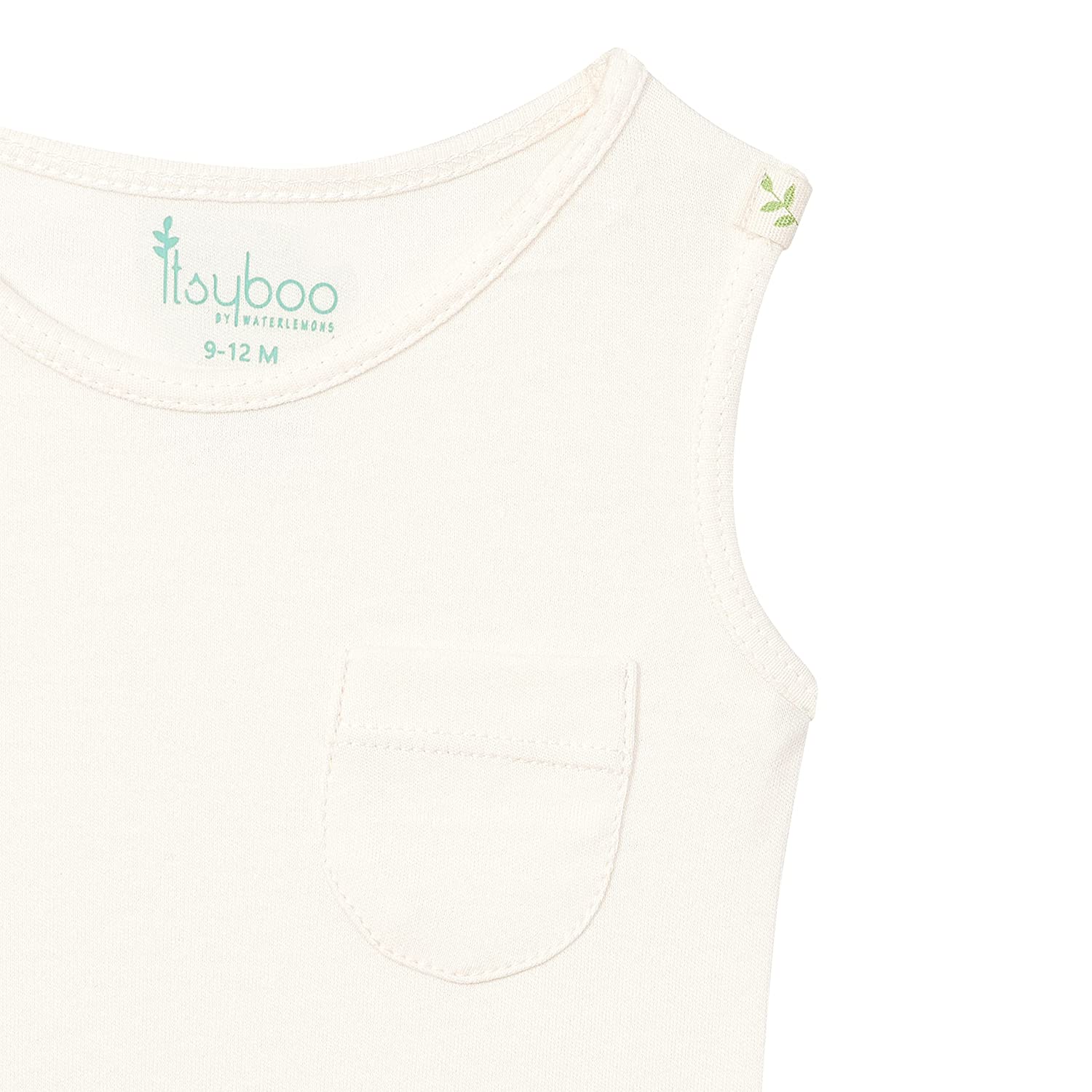 SLEEVELESS ONESIE- CHALK WHITE - ITSYBOO