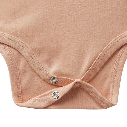 HALF SLEEVE ONESIE- CORAL BLUSH - ITSYBOO