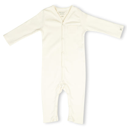 FULL SLEEVE ROMPER- CHALK WHITE - ITSYBOO