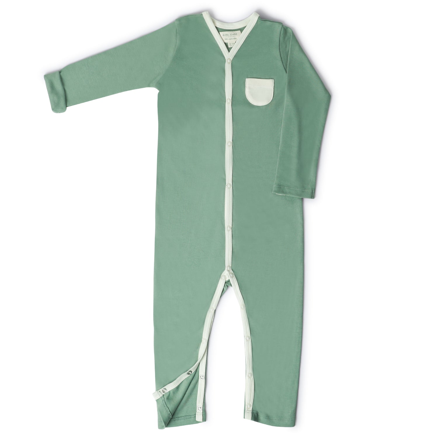 FULL SLEEVE ROMPER- SAGE GREEN - ITSYBOO