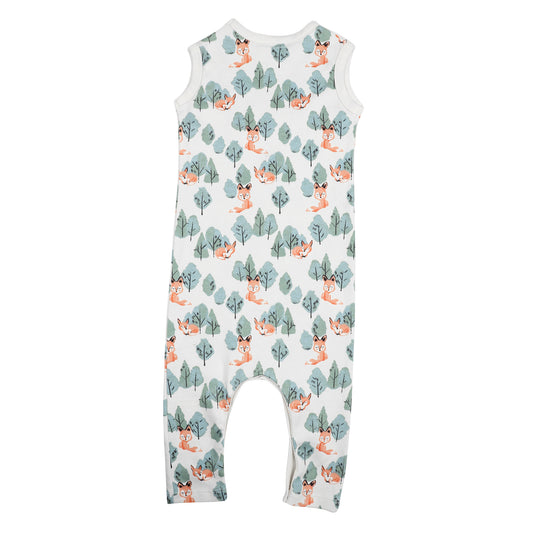 SLEEVELESS ROMPER- CRAFTY FOX - ITSYBOO