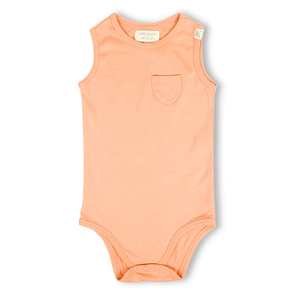 SLEEVELESS ONESIE- CORAL BLUSH - ITSYBOO