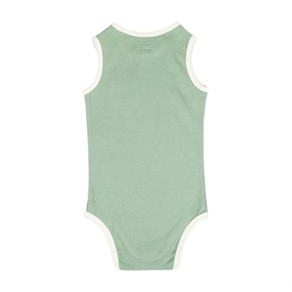SLEEVELESS ONESIE- SAGE GREEN - ITSYBOO