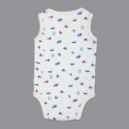 SLEEVELESS ONESIE- AEROPLANE - ITSYBOO
