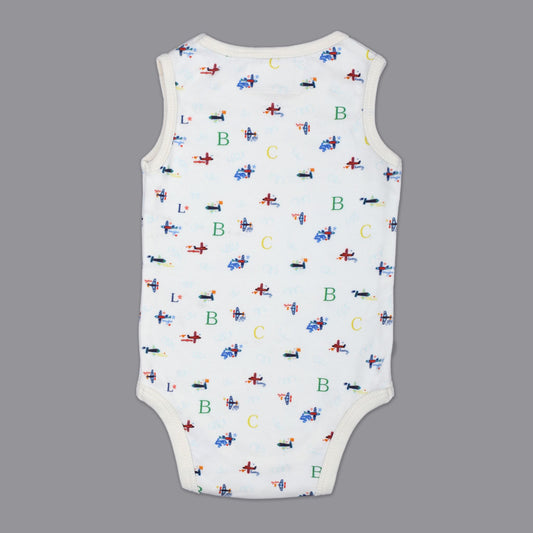 SLEEVELESS ONESIE- AEROPLANE - ITSYBOO