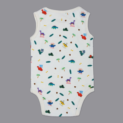 SLEEVELESS ONESIE- DINO