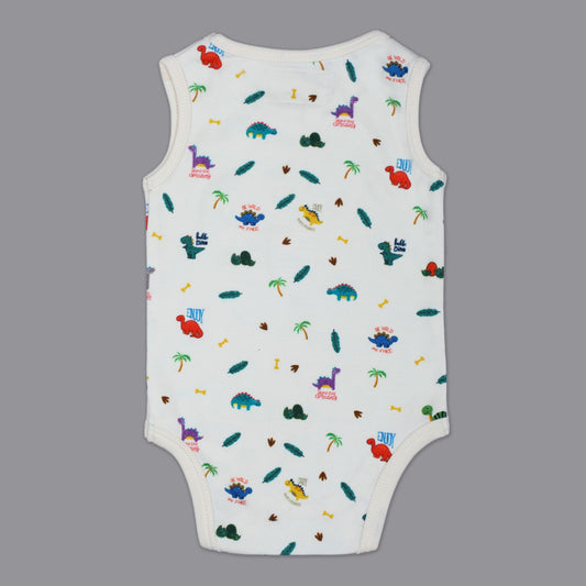 SLEEVELESS ONESIE- DINO